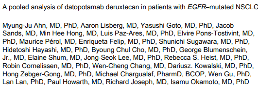致富配资 43%患者缓解，生命延长1年多！JTO：新药破解晚期肺癌耐药困局