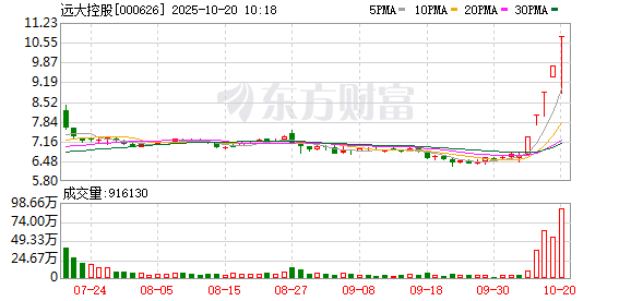 优速配资 远大控股连收5个涨停板